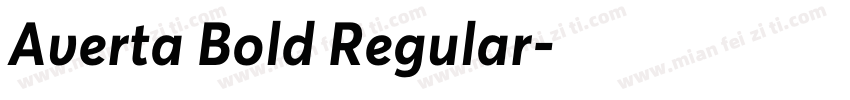 Averta Bold Regular字体转换